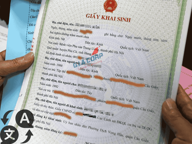 Dịch Công Chứng Giấy Khai Sinh 2026 – Hồ Sơ & Lưu Ý Quan Trọng | G.I.A CORP