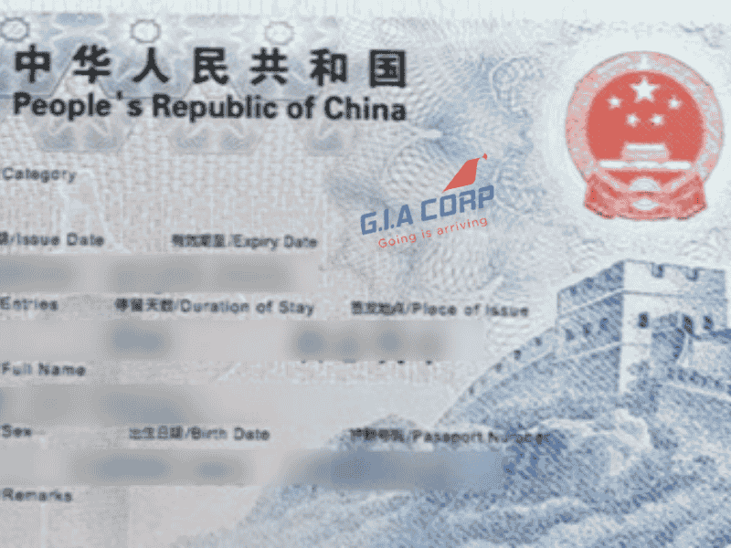 Dịch Vụ Visa Trung Quốc 2026 – Thủ Tục Nhanh, Hỗ Trợ Từ A–Z | G.I.A CORP