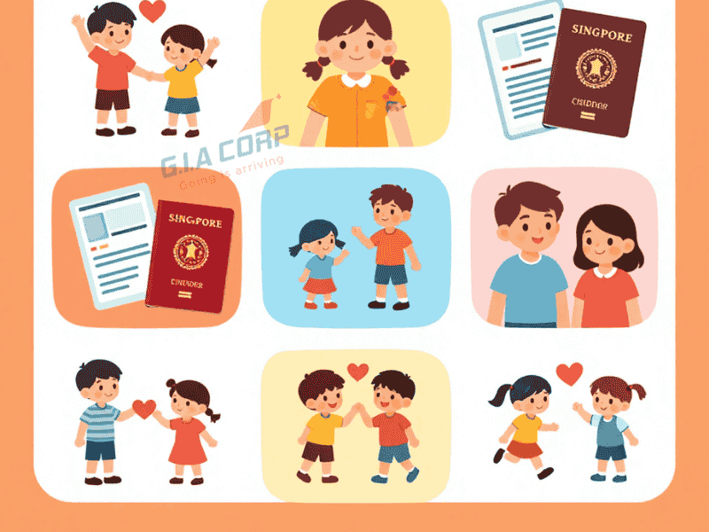 Visa Singapore Cho Trẻ Em 2026 – Giấy Tờ Đi Cùng Gia Đình