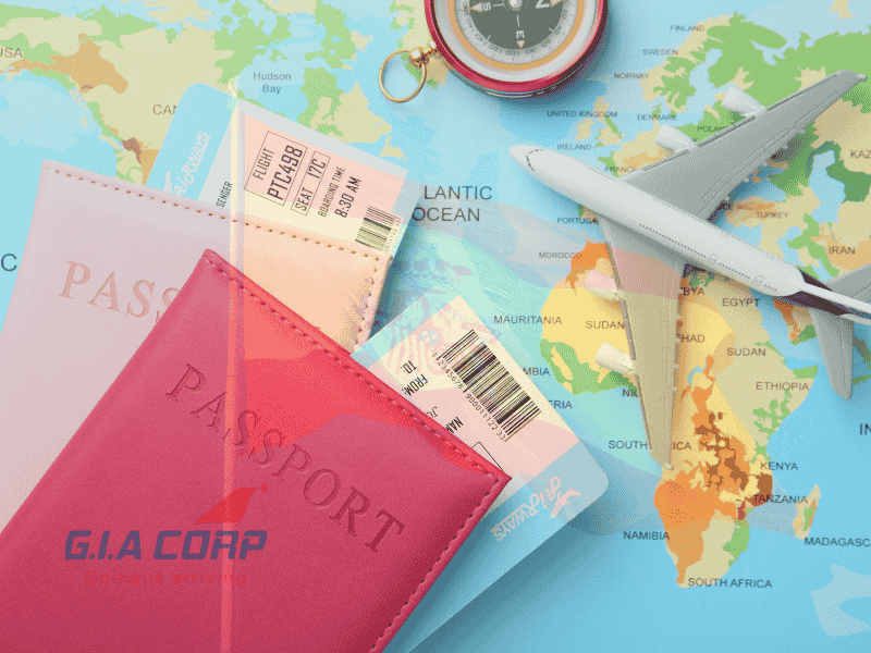 Vé Máy Bay Xin Visa Tây Ban Nha 2026 | G.I.A CORP