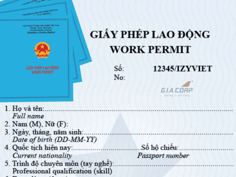 Work Permit KCN Tân Đức Tây Ninh 2026 | G.I.A CORP