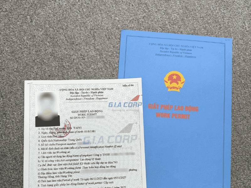 Work Permit KCN Linh Trung TP.HCM 2026 | G.I.A CORP
