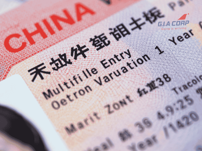 Visa Trung Quốc Multiple Entry 1 Năm 2026 – Hồ Sơ & Điều Kiện | G.I.A CORP