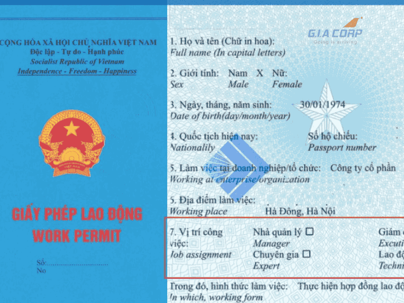 Thủ tục xin work permit tại KCN Chu Lai
